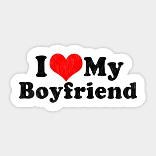 I Love My Boyfriend Valentine's Day Sticker